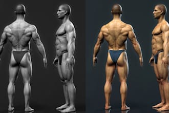 design custom 3d model bobbled head character dnd stl fullbody model 3d printing