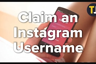 securely claim inactive usernames for twitter and instagram business username