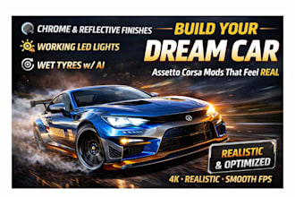 do conversion on any 3d car model into assetto corsa