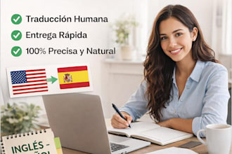 traduzco documentos de inglés a español de forma profesional y vice versa