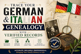 trace your german and italian genealogy with verified records