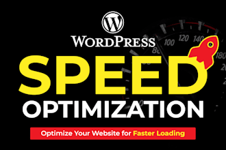 do wordpress speed optimization and improve website speed