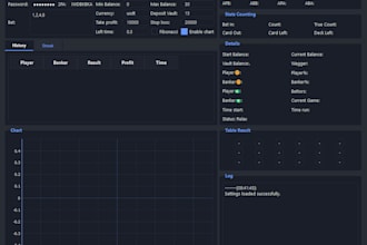 develop custom automation bots for card games with counting strategies