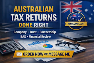 do australian tax returns for companies, trusts and partnerships