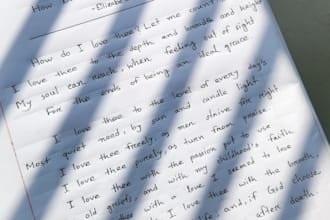 write aesthetic handwriting for personal use, gifts and more