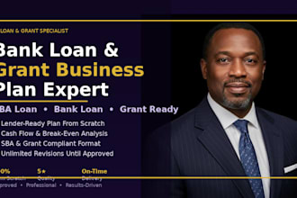 write a business plan for bank loan sba loan or grant application