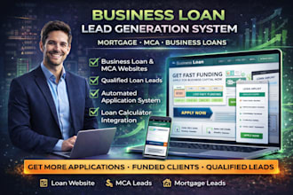 build business loan website mca mortgage loan leads