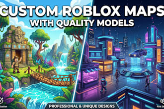 build professional 3d custom roblox maps with quality models