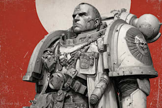 sketch your fav character in warhammer