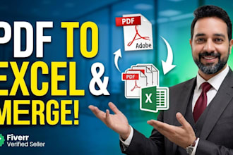 do pdfs, pdfs merge to excel for data analysis