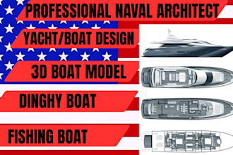 create detailed 3d boat models with realistic renderings