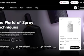 design perfume website, fragrance store, oud cologne website, arab scent website