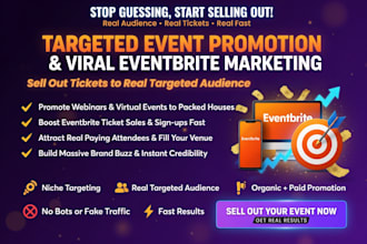 do targeted event promotion, webinar promotion and eventbrite marketing