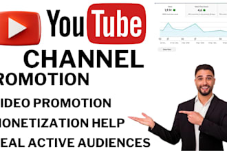 boost your youtube channel with organic promotion and real traffic