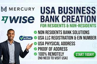 do USA bank creation for US llc owners, USA physical address, proof of address
