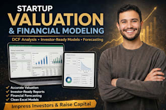 startup business valuation financial modeling dcf analysis for investors