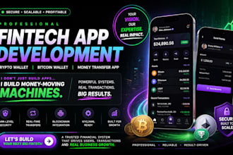 develop fintech app crypto wallet app bitcoin wallet app money transfer app