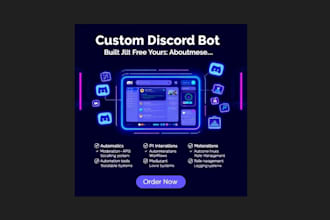 create you a fully customized discord bot