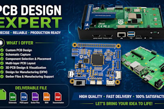 design custom raspberry pi pcb, cm4 cm5 carrier board, hat, and interface boards