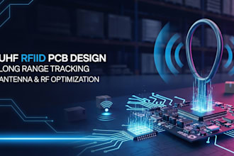 design uhf rfid pcb and antenna for long range tracking systems