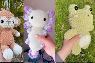 custom plush cute plush toy amigurumi crochet pattern plush toys stuffed animals