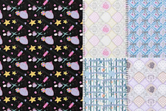 design seamless patterns for fabric, fashion and textile
