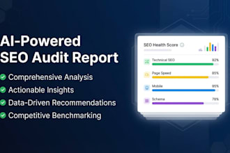provide an ai powered SEO audit report with actionable fix recommendation
