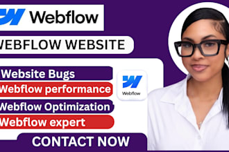 fix webflow website design bugs, optimize your webflow website issues