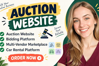 auction website  bidding website multivendor marketplace car rental platform