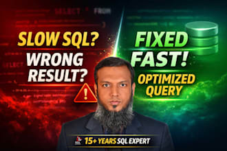 write, fix, and optimize sql server queries with clear explanation