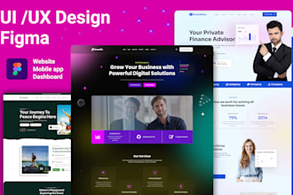 design a landing page in figma UI UX