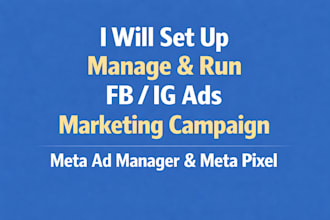 set up manage run fb ig ads marketing campaign meta ad manager meta pixel