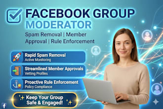 be your expert facebook group moderator or admin