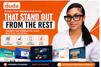 design and develop website using duda website builder duda website redesign