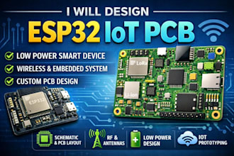 design esp32 iot pcb, low power smart device hardware, wireless embedded system