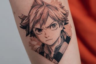 make a traditional japanese irezumi tattoo