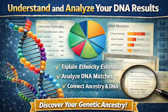 analyze your dna results and research your genetic genealogy