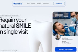 design wordpress website for german dentist with booking system and local seo