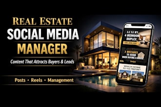 manage real estate social media and create property content