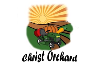 make classic farm fresh logo for apple orchard christ