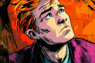 comic book illustration with comic book illustrator