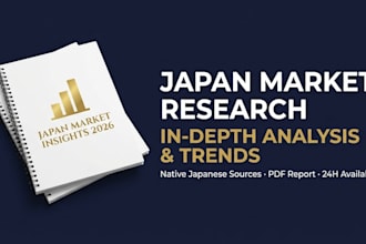 do japan market research using native japanese sources and swot report