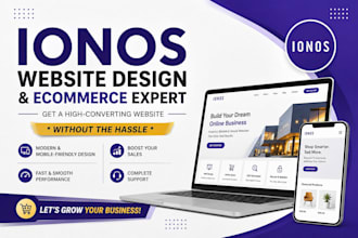 ionos website design, ionos website redesign, ionos ecommerce website, ionos SEO