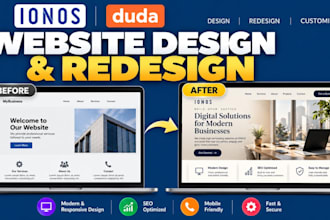 do ionos website design, ionos website, ionos website redesign, duda website