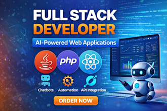 provide custom website development as a full stack web developer