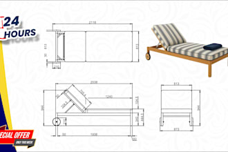 create cad shop drawings for joinery and furniture