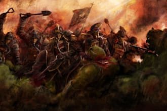create warhammer illustration of you