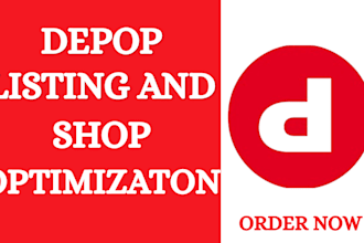 do depop product listing, product upload and optimization