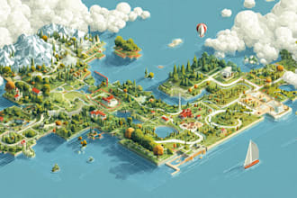 design great map in quality vector illustration