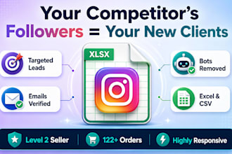 collect targeted instagram followers or following data for audience research